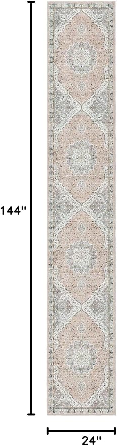 Madane Hallway Runner Rug 2x12, Extra Long Washable Runner Rugs