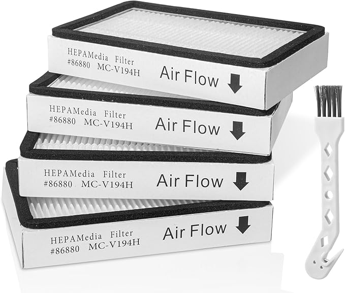 4-Pack -EF-2 86880 Exhaust Vacuum HEPA Filters