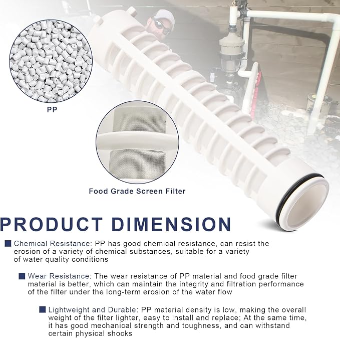 1-1/2" 100 Mesh Spin Down Sediment Replacement Water Filter Screen, Spin Down 1