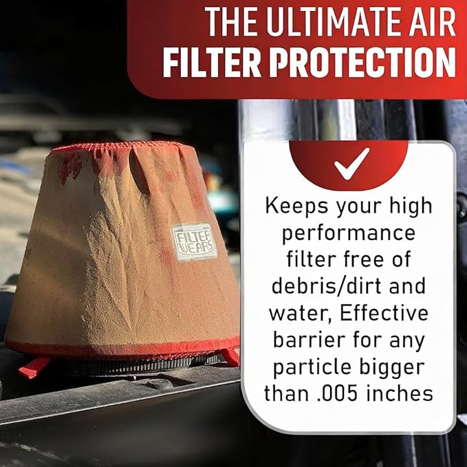 FILTERWEARS F154R Universal Water Repellent Cold Air Intake Pre-Filter