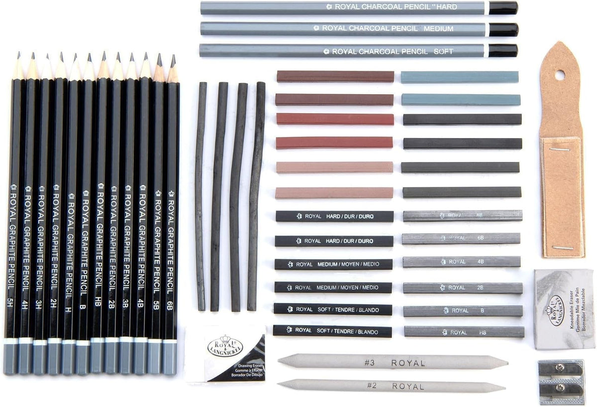 Royal & Langnickel RSET-SKET1600 Premier Sketch Pencil Art Set, 51-Piece