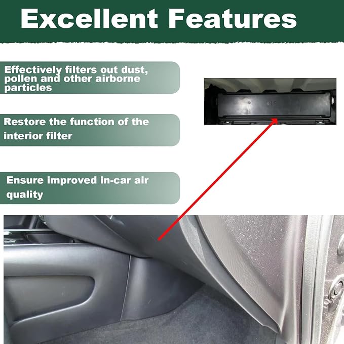 AC Cabin Air Filter Plate Cover Door Panel Fit
