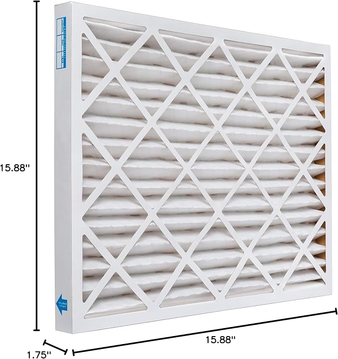 Aerostar 16x22x2 MERV 8, Pleated Air Filter, Box of 6, Made in the USA