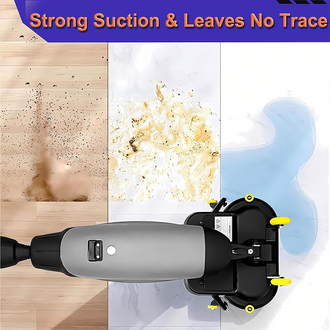 Floor Polisher Commercial, Dual-Brush Rotary Floor Scrubber, Lightweight