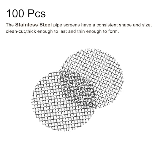 MECCANIXITY Pipe Screen Stainless Steel Screens, 3/8 Inch Diameter