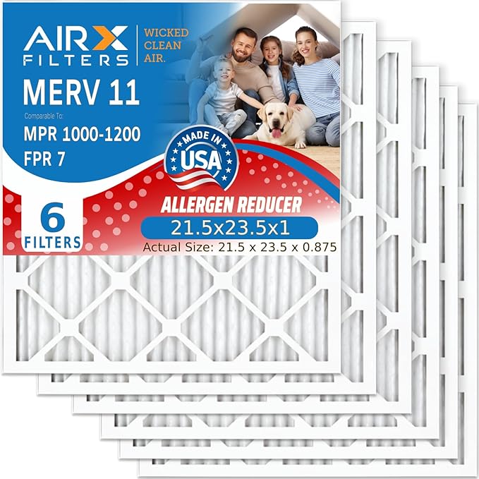 AIRx Filters WICKED CLEAN AIR 21.5x23.5x1 MERV 11 Electrostatic Pleated Air