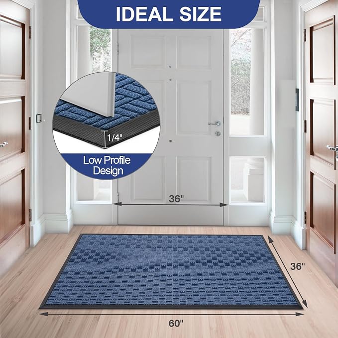 Mibao Front Door Mat, Heavy Duty Durable Welcome Mat