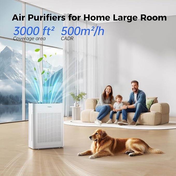 Air Purifier for Home Large Room Bedroom Up to 3000 Sq Ft