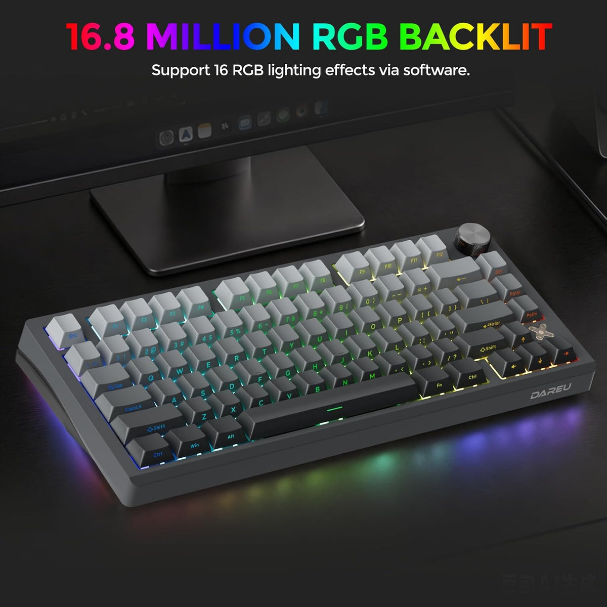 DAREU FLEX75 Gasket Wireless Mechanical Keyboard with Knob