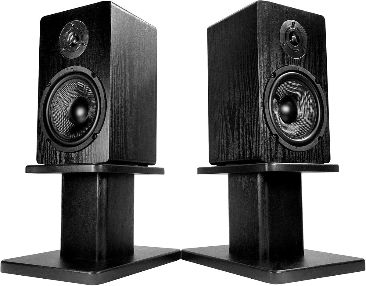Rockville RHT8B Pair 8" Black Desktop Speaker/Studio Monitor Stands