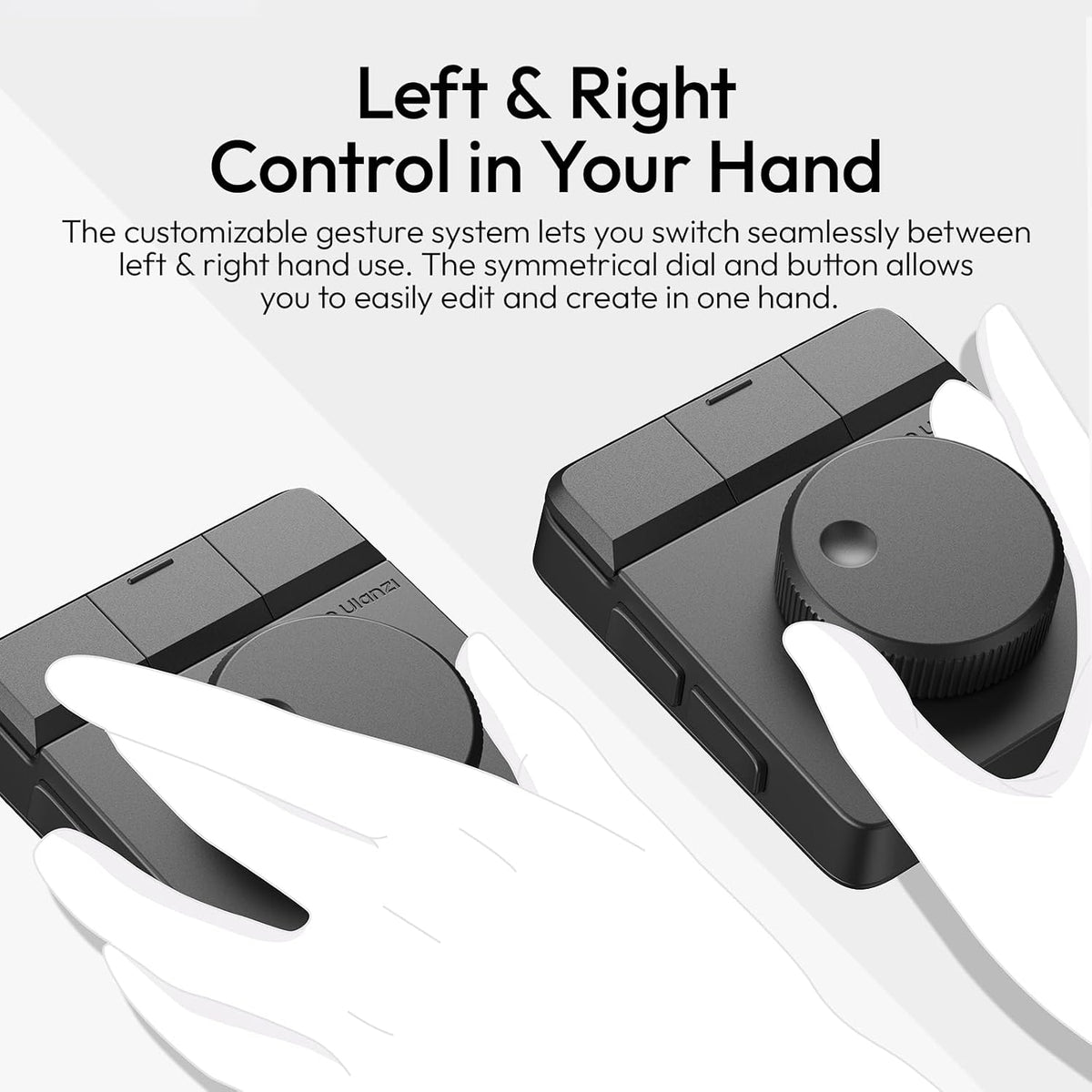 ULANZI D100H Video Editing Keyboard with Dial Knob Wireless Bluetooth