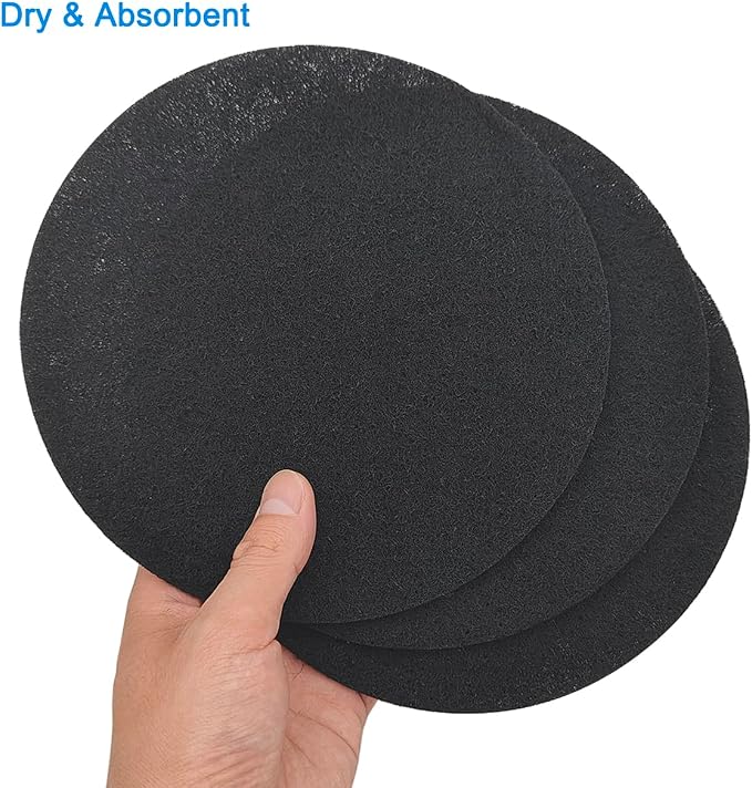 3 Pack Charcoal Filters for Compost Bucket, 6.7inch Compost Filter for