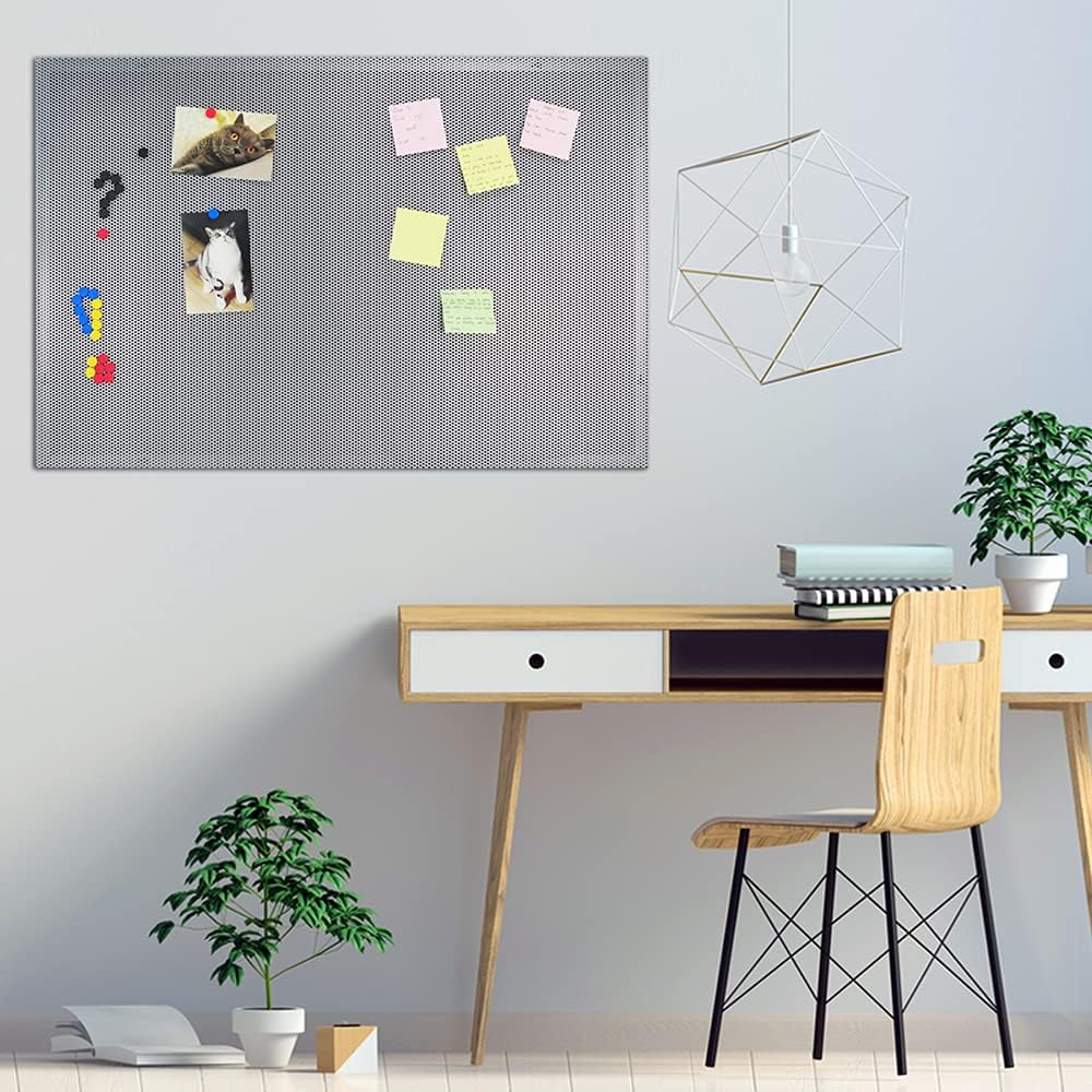 JILoffice Bulletin Board, Magnetic Board 36 x 24 Inch, Great Wall Mounting Board with 40 Magnets, Decorative Board for Photos and Messages for Office Home and School