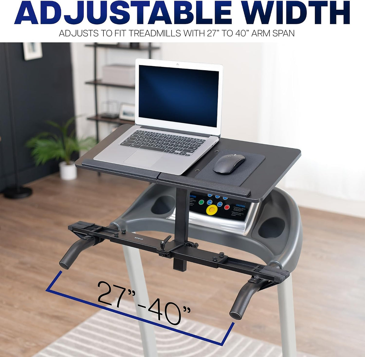 VIVO Black Universal Wooden Laptop Treadmill Desk, Stand-TDML4