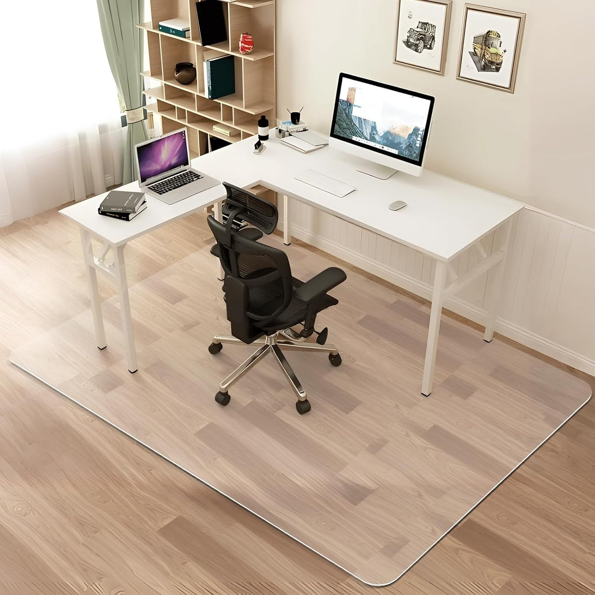 Azadx Office Chair Mat for Hardwood Floor Clear Chair Mat for Easy Glide