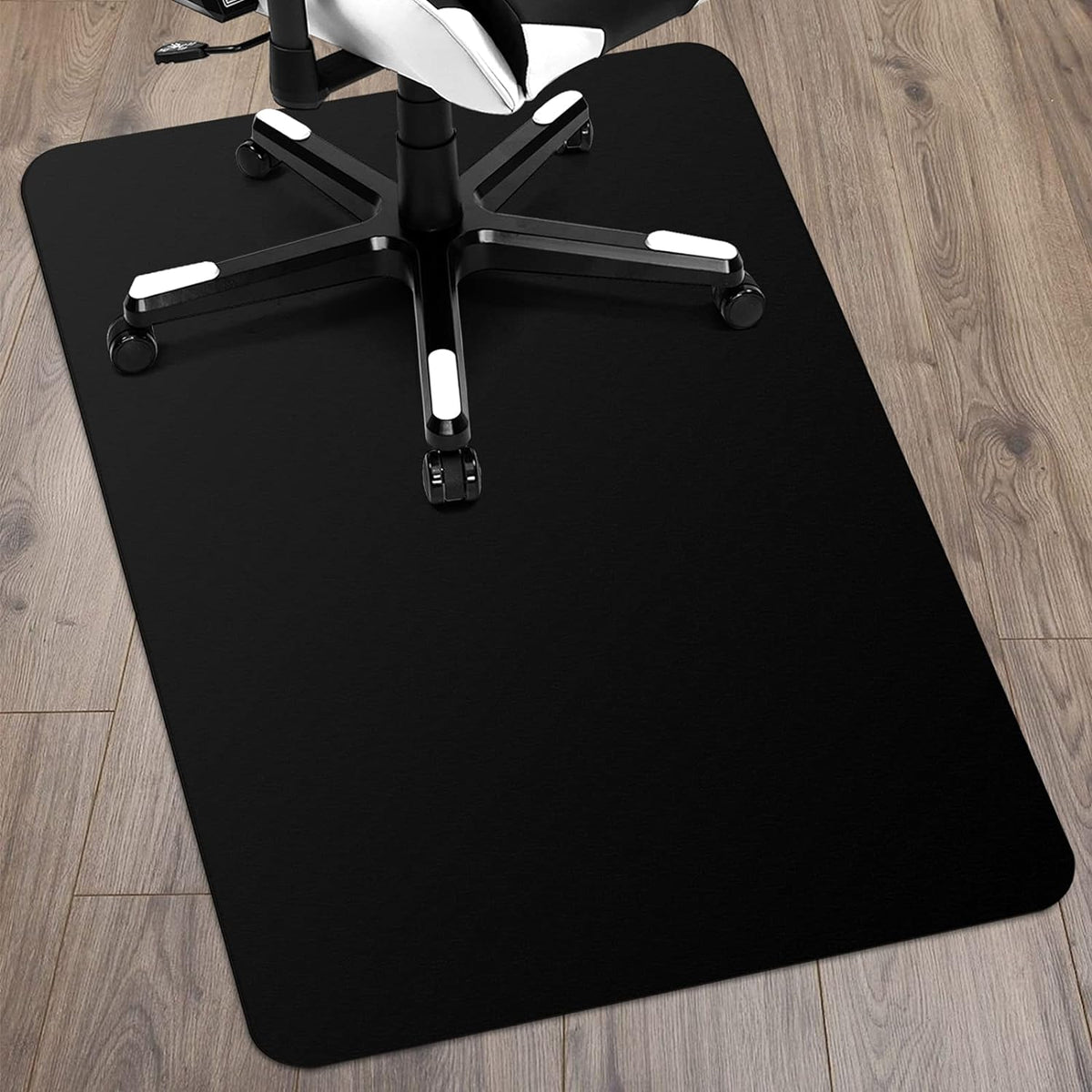 Kuyal Black Chair mat for Hardwood Floor, 36 x 48 inches Rectangle