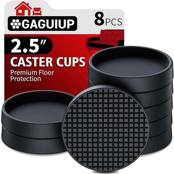 Furniture Coasters, Rubber Furniture Pads Non Slip Furniture Grippers, Bed