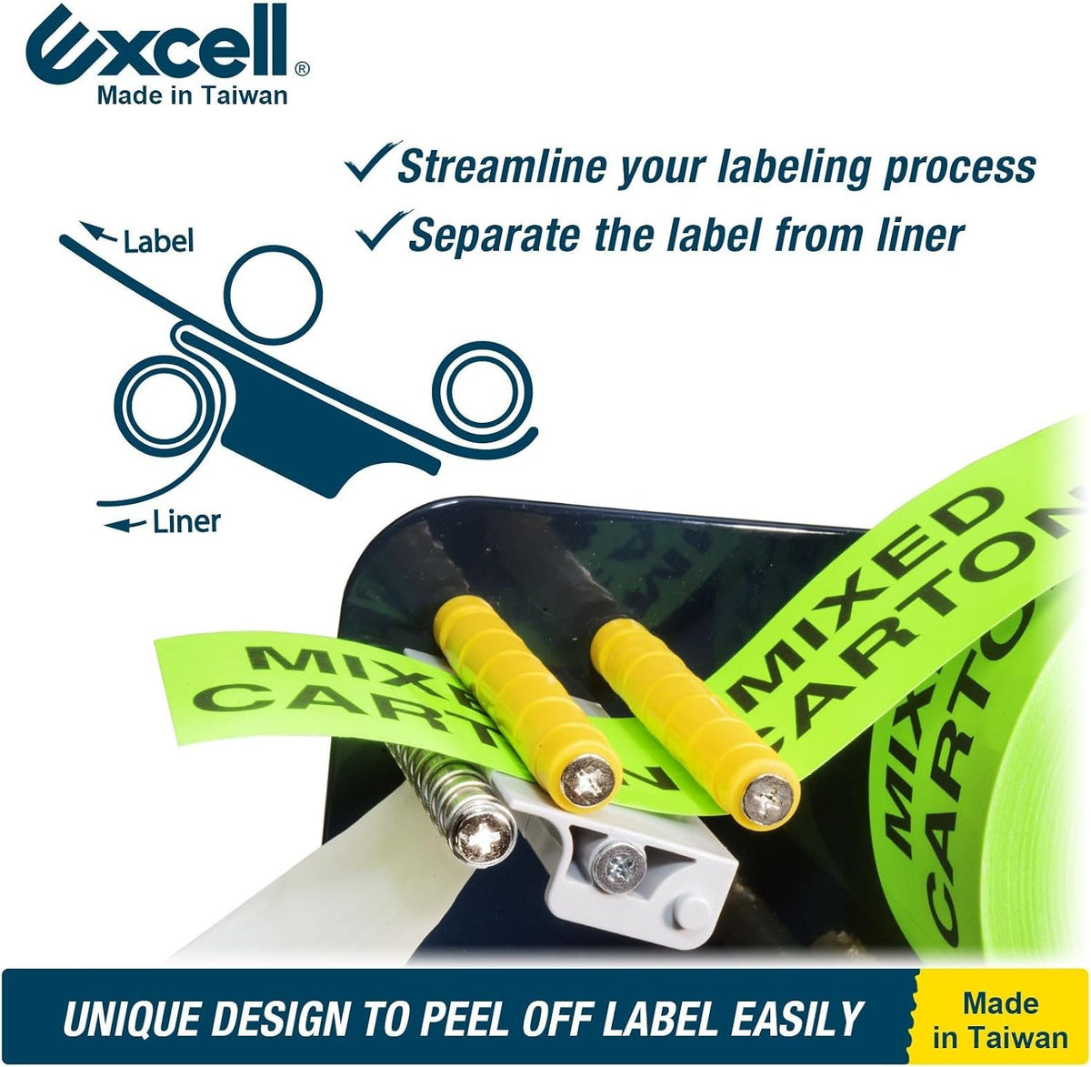 Excell LD-618 Multi-Roll Metal Table Label Dispenser (Fits up to 6.5")