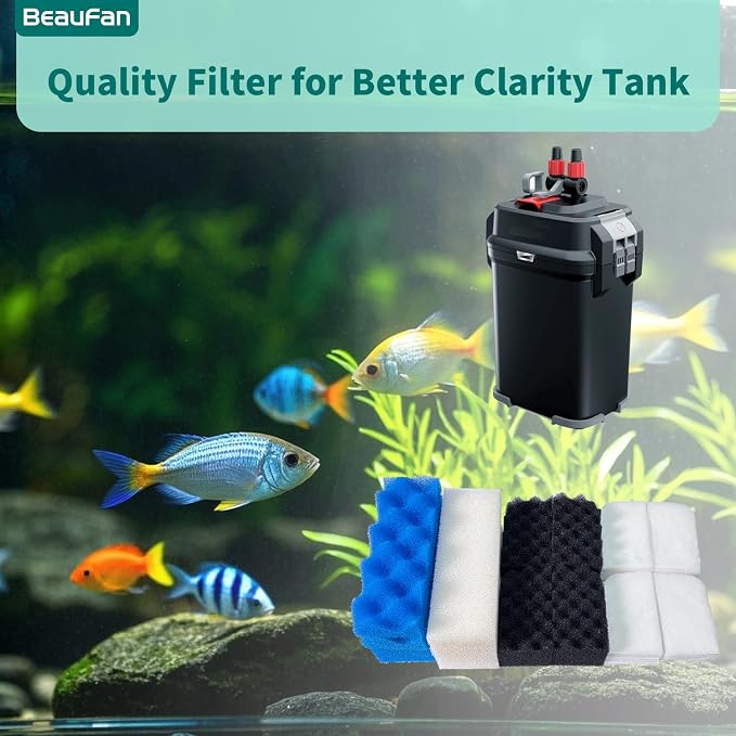 38 Pack Filter Media Kit for Fluval 306/307 Canister Filters, Replacement Bio