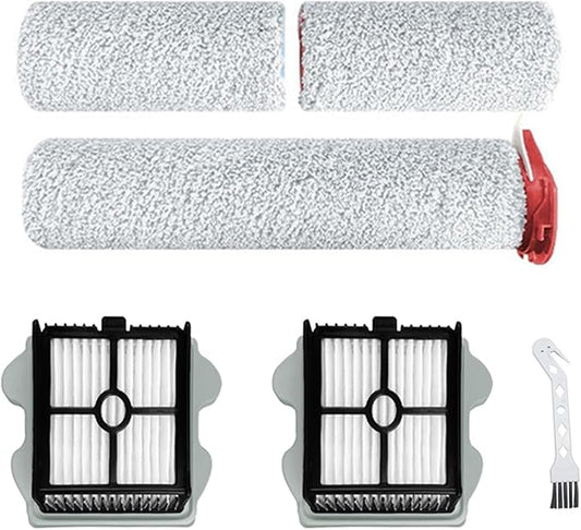 1 Set Main Brush + 2 PCS Filters + Cleaning Brush Replacement Parts Compatible