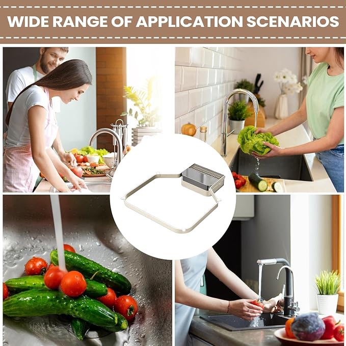 Sink Food Strainer, Suction Cup Drain Basket, Easy Filter