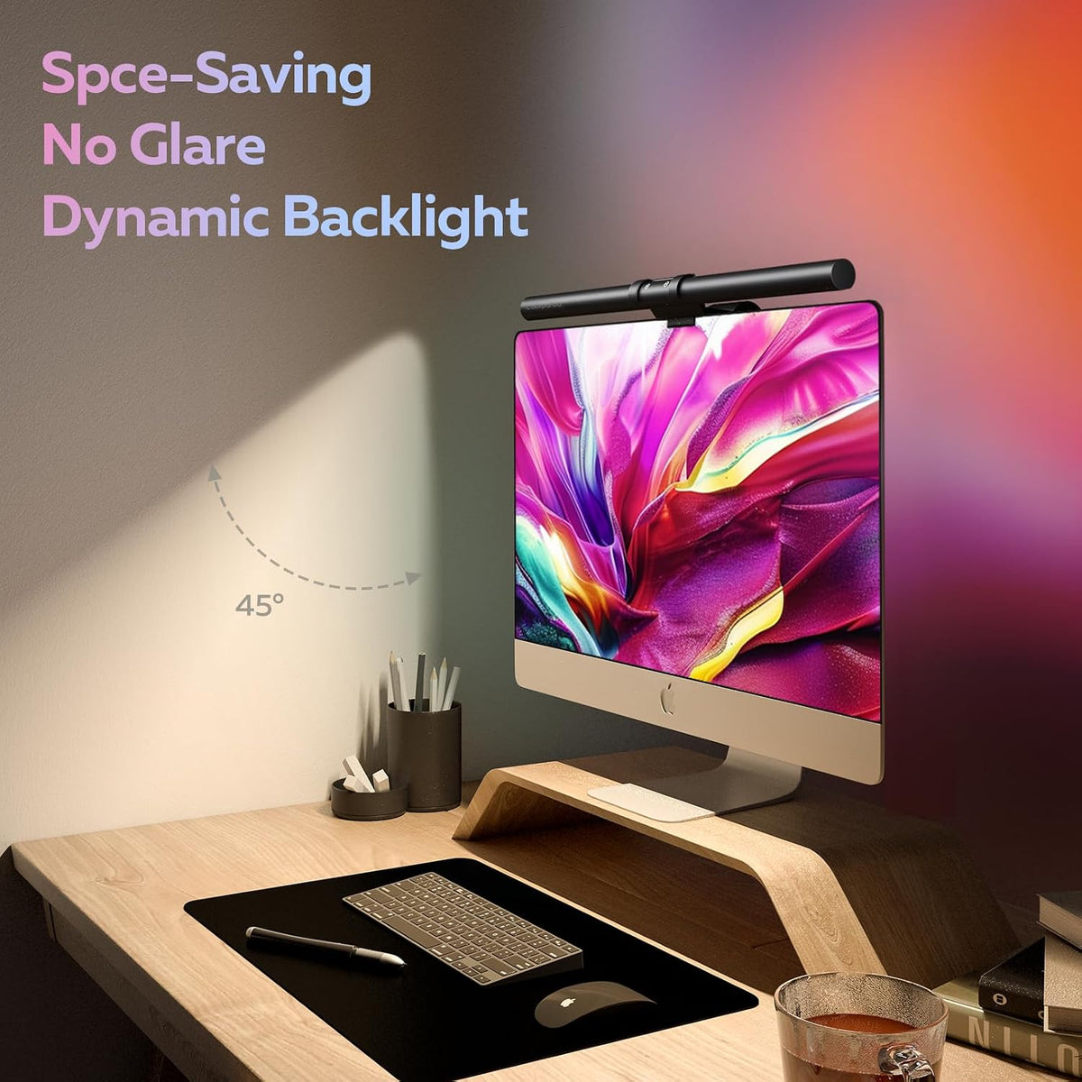 RGB Monitor Light Bar, 16.73'' USB LED Desk Lamp,Home Office Gaming