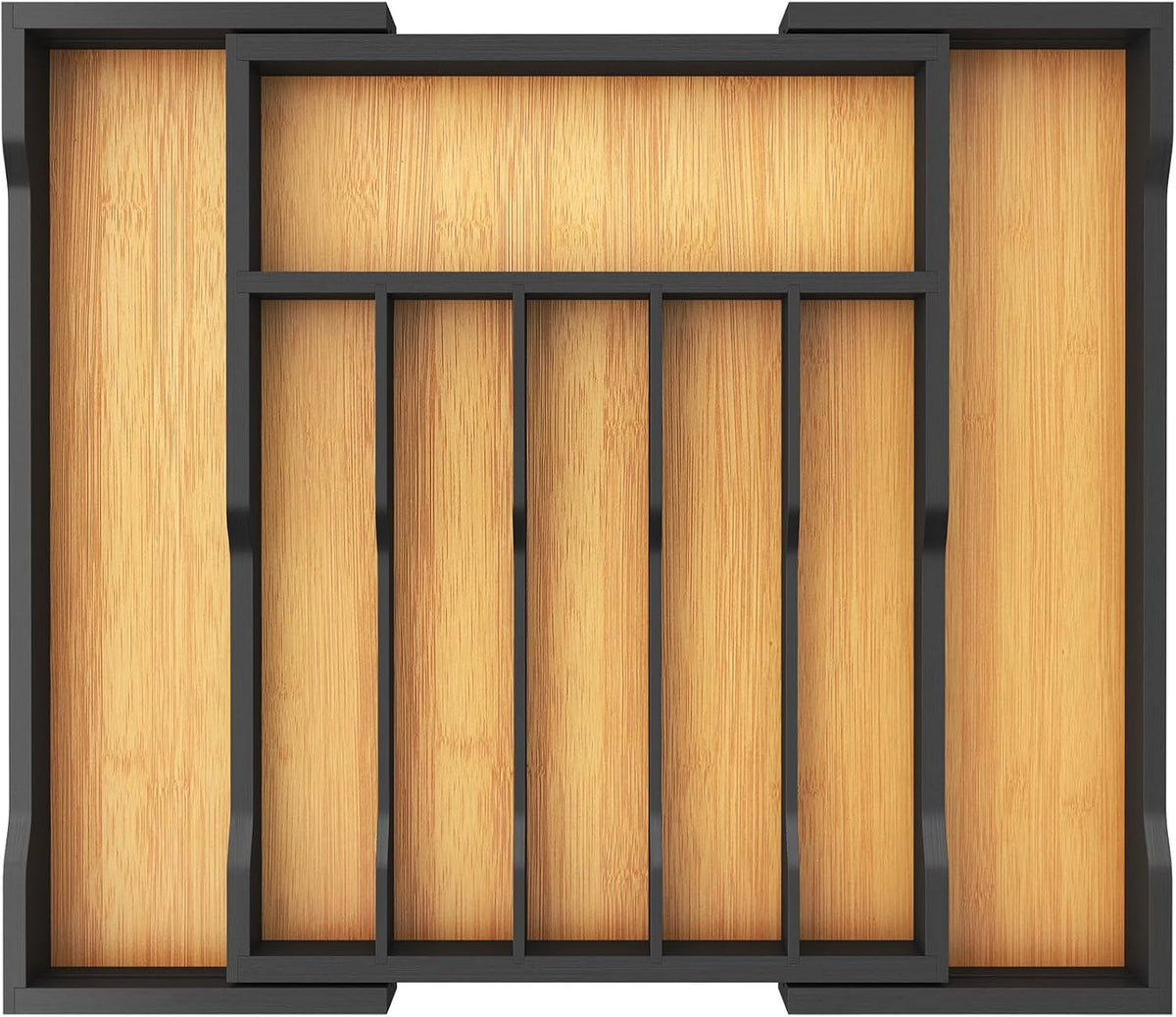 Lifewit Silverware Drawer Organizer, Wooden Utensil Tray for Kitchen
