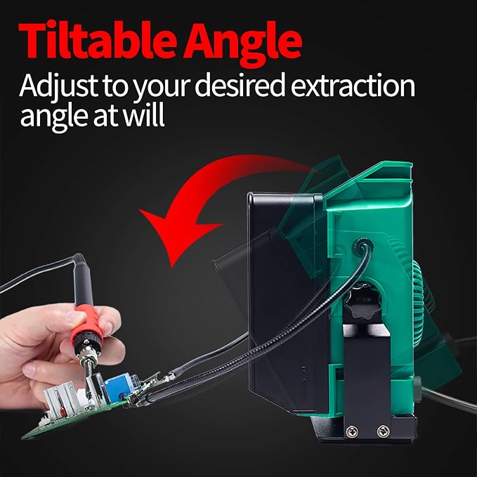 YIHUA 948DQ-I Solder Fume Extractor Fan Solder Smoke Absorber Remover Tiltable