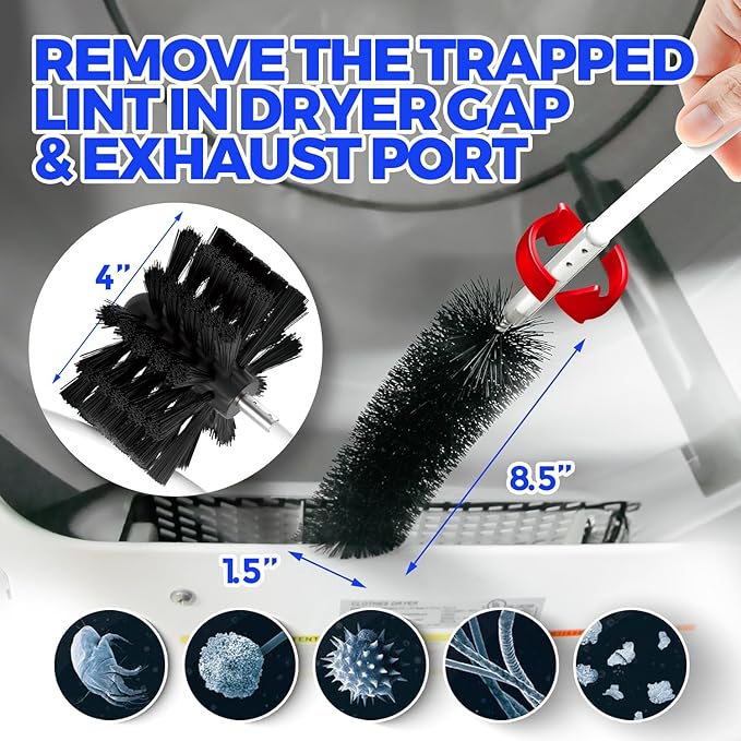 Holikme 50Feet Dryer Vent Cleaner Kit
