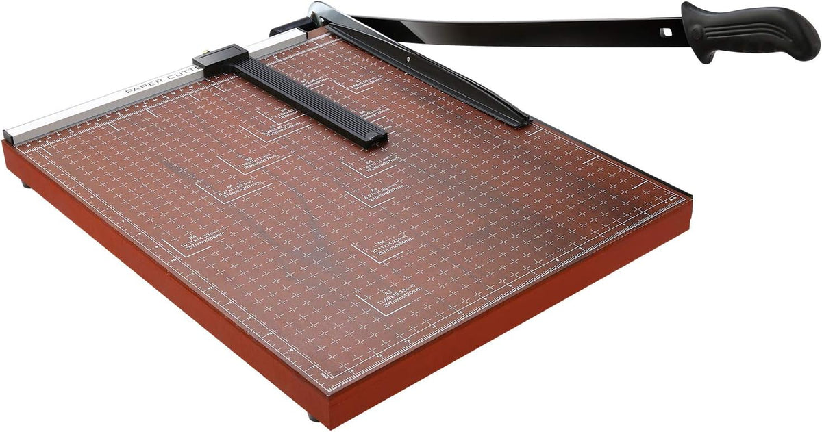 A2-B7 Paper Trimmer Paper Cutter Heavy Duty Trimmer Gridded Paper Photo Guillotine Craft Machine 18 inch Cut Length 12 Sheets Capacity for Office Home Use