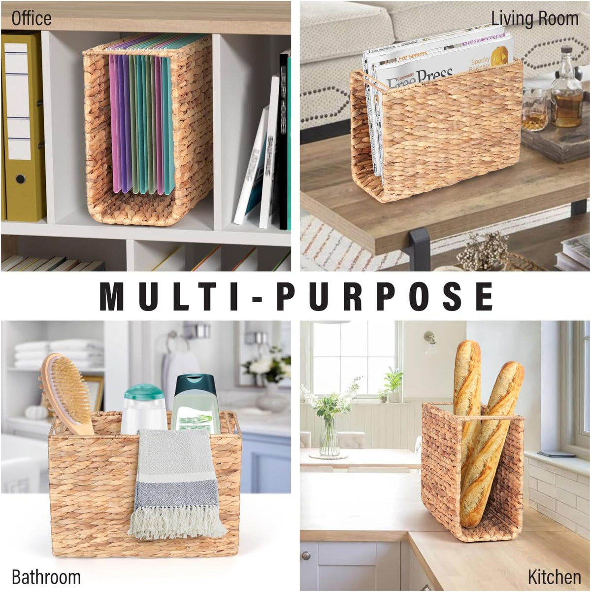 Hanging File Desk Organizer, File Folder Organizer with Handle for Letter Size, Portable Hanging Filing Box for Home Office Document Storage (Option 1)