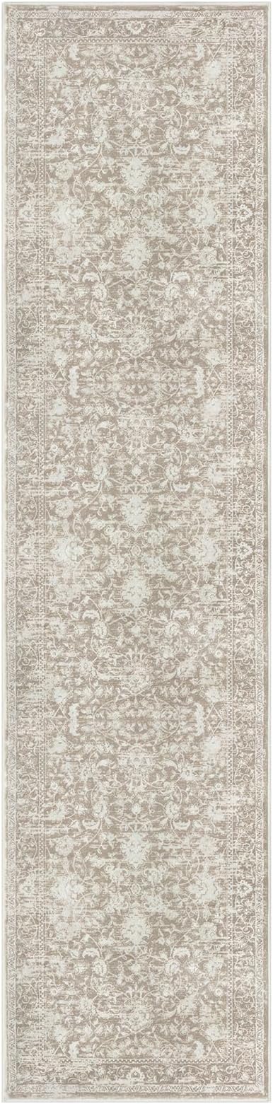 KILOCOCO Hallway Runner 2x8 Rug Runner Printed Vintage Floral Washable Kitchen