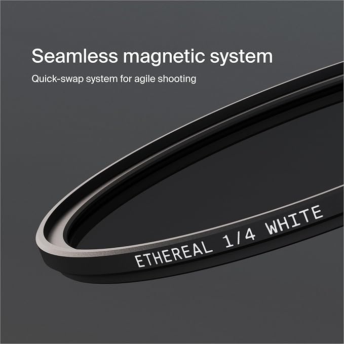 Urth 43mm Magnetic Ethereal White Mist ¼ Diffusion Lens Filter — Cinematic