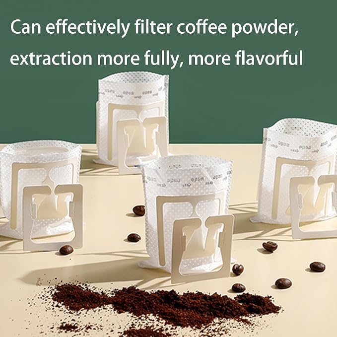 SZLYTYUN 50PCS Portable Coffee Filter Paper Hanging Ear Drip Coffee Single