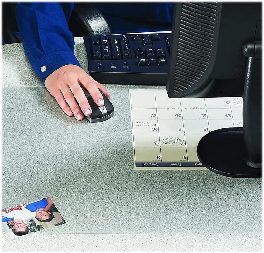 Artistic Krystal View Clear Antimicrobial Desk Pad Organizer, Non-Stick Mat Protects from Nicks, Scratches, Scuffs and Spills, 17" x 22"