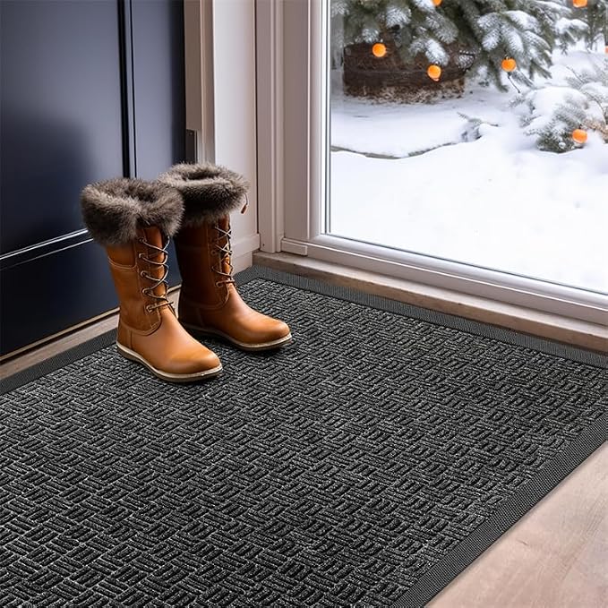 Mibao Front Door Mat, Heavy Duty Durable Welcome Mat