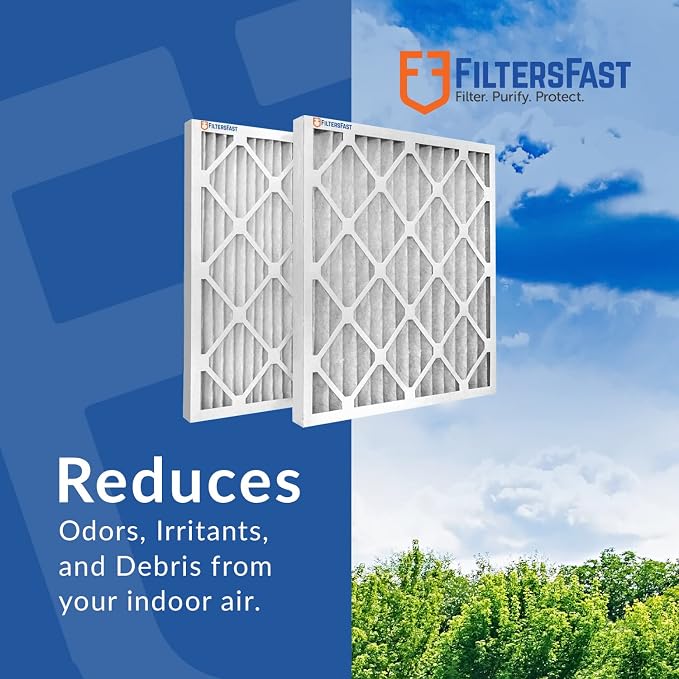 Filters Fast 11.5x11.5x1 Air Filter MERV 8, Made in the USA, Actual Size: