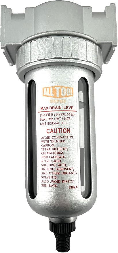 1/2" NPT MID FLOW Particulate Filter/Water Trap