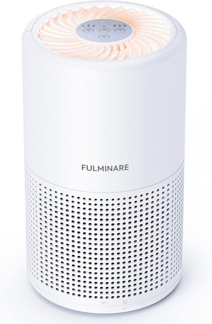 Air Purifiers for Bedroom, FULMINARE H13 True HEPA Air Filter, Quiet Air Cleaner