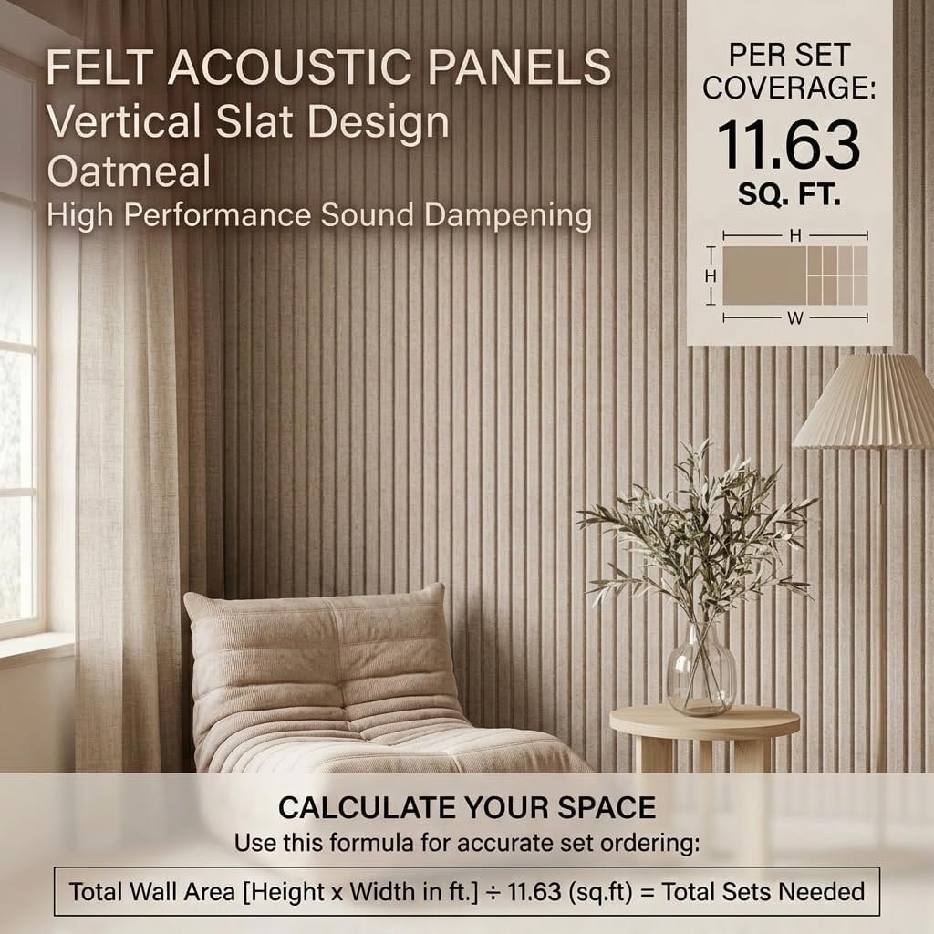 Striped Square Felt Bulletin Board Tiles, 12 Pack