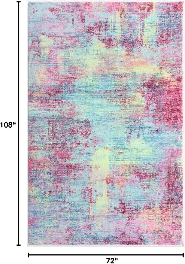 IOHOUZE Abstract Area Rugs 6x9 Ft Washable Rugs