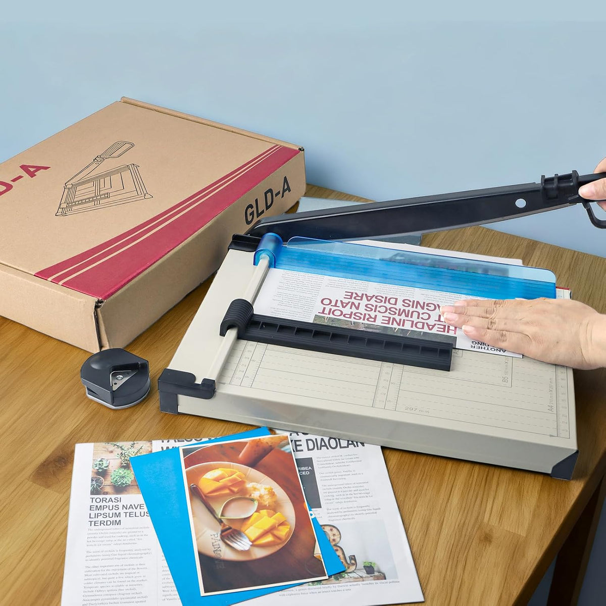 12" Guillotine Paper Cutter,Steel Blade Guillotine Paper Cutter