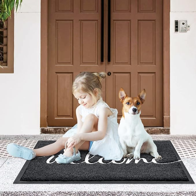 CozyBounty Door Mat Welcome Mats Outdoor Indoor Non-Slip Doormat