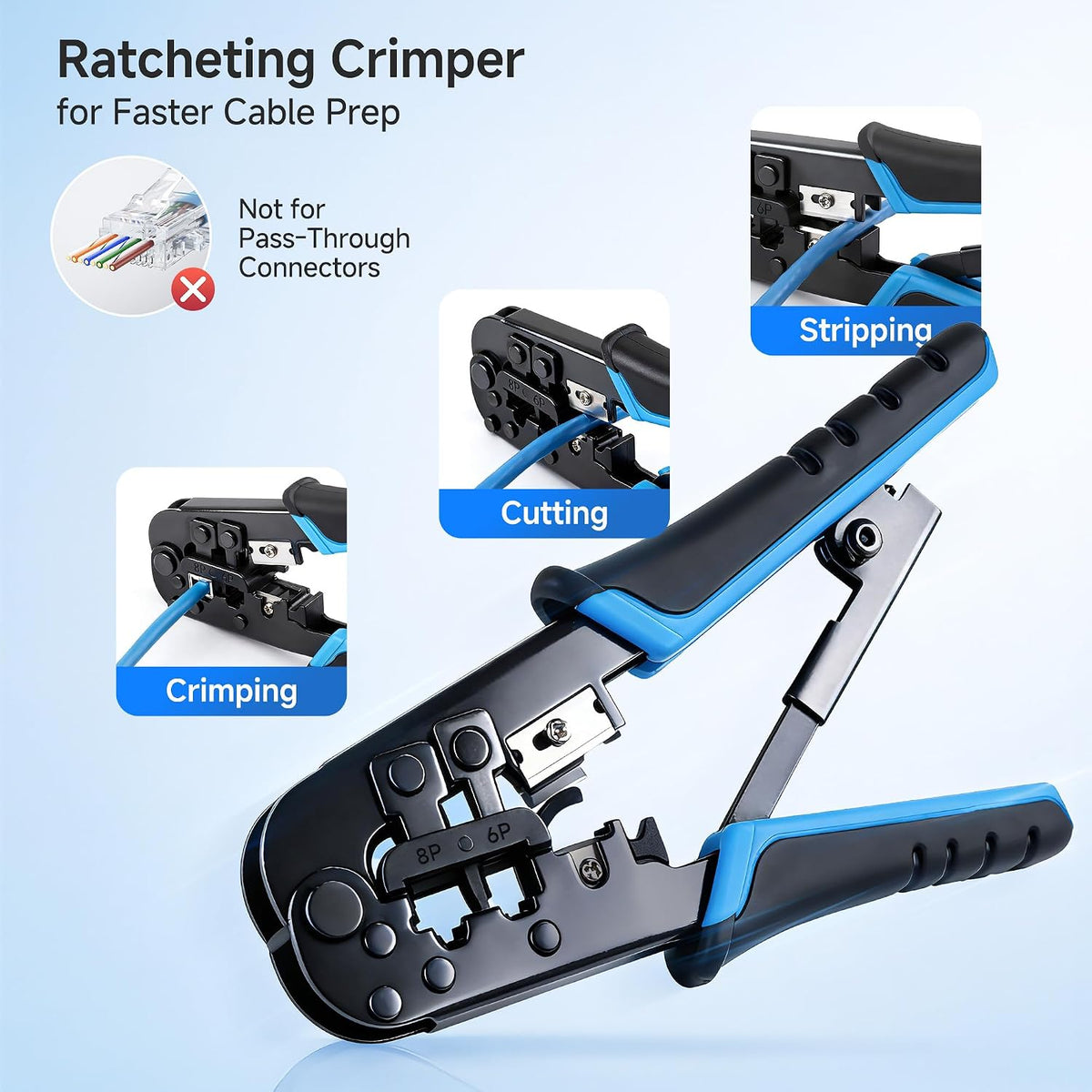 Cable Matters 7-in-1 Network Tool Kit with RJ45 Crimping Tool