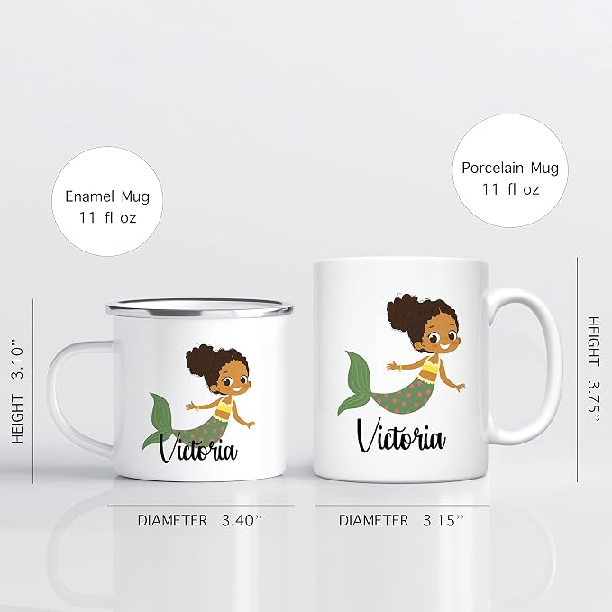 Personalized Mug for Kids, Girls | Customized Hot Chocolate, Coffee & Tea Cup |