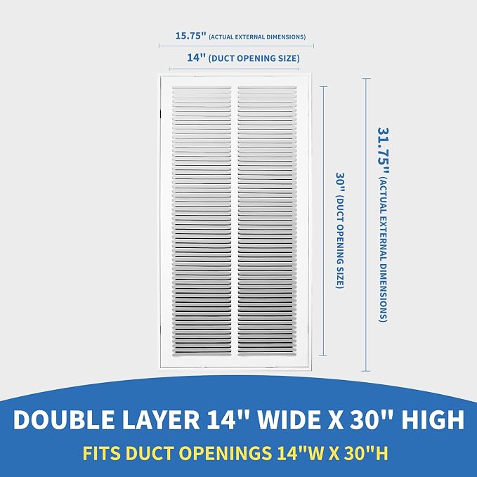 14x30 Return Air Grille, Return Air Vent Cover