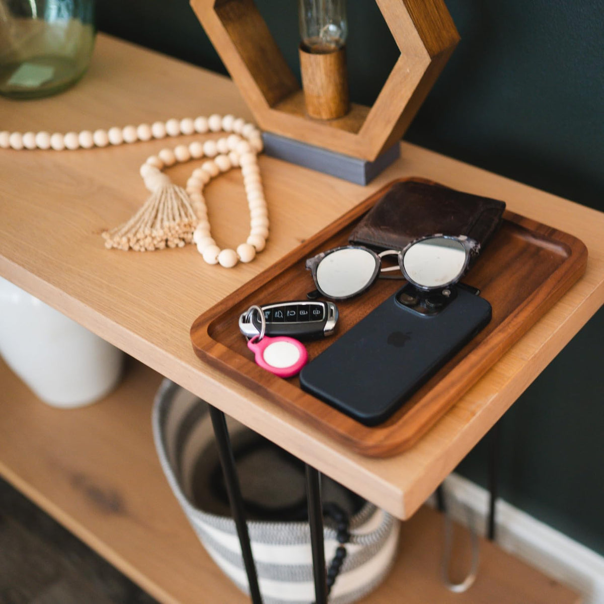 Virginia Boys Kitchens Valet Tray for Men - Made in USA - Jewelry Tray for Entryway - Great Tray for nightstand or desks (2)