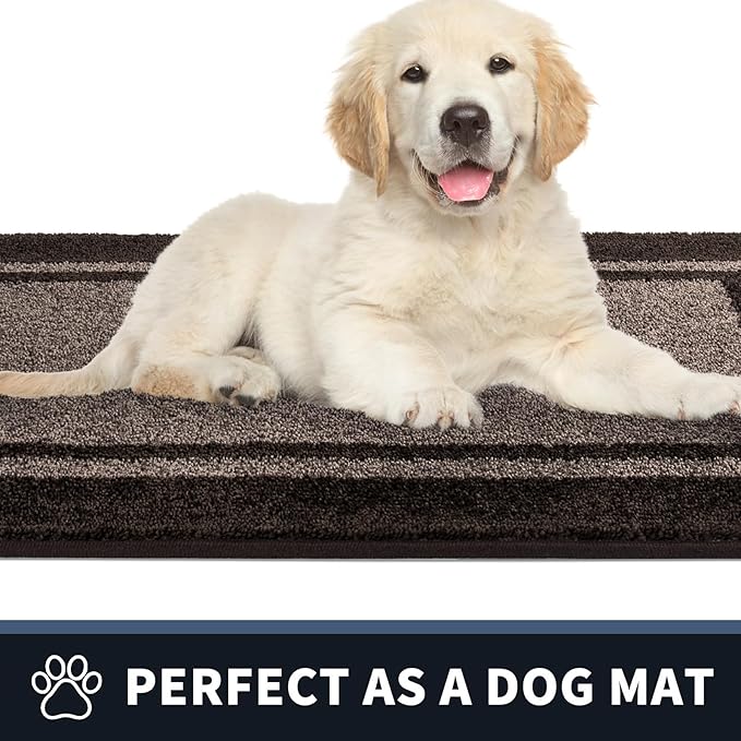 PURRUGS Dirt Trapping Door Mat 24" x 84", Non-Slip Machine Washable Entryway Rug