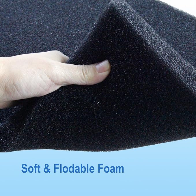 AQUANEAT Aquarium Bio Sponge Filter Media Pad 36" x 12" x 1" / 72" x 12" x 1"