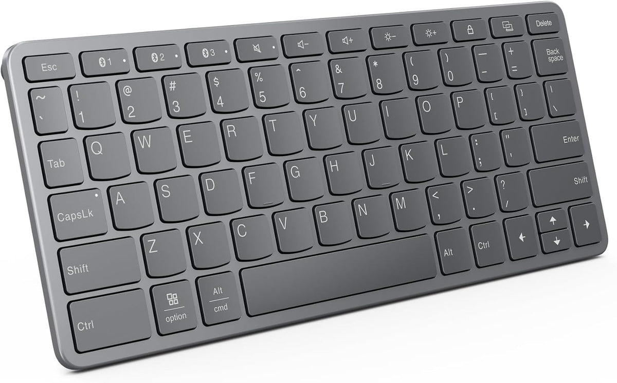 Lenovo Multi-Device Wireless Bluetooth Keyboard, Iron Grey